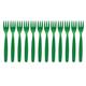 Olympia Kristallon Polypropylene Forks Green (12 pack)