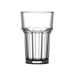 BBP Polycarbonate Nucleated American Hi Ball Glasses Half Pint CE Marked (36 Pack)