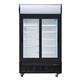 Polar G-Series Upright Sliding Door Display Cooler with Light Box 950Ltr Black