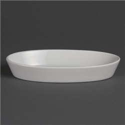 Olympia Whiteware Oval Sole Dishes 195x 110mm (6 Pack)