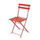 Bolero Perth Red Pavement Style Steel Folding Chairs (Pack 2)