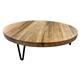 Olympia Round Display Stand Mango Wood with Metal Legs 300x80mm
