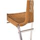 Bolero Aluminium and Natural Wicker Chair (4 pack)