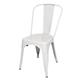 Bolero Bistro Steel Side Chair White (4 pack)