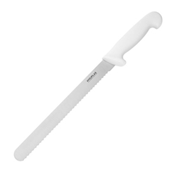 Hygiplas Serrated Slicer White 24.8cm