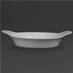 Olympia Whiteware Round Eared Dishes 220mm (6 Pack)