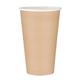 Fiesta Recyclable Single Wall Takeaway Coffee Cups Kraft 455ml / 16oz (50 Pack)