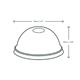 Vegware Nourish Moulded Fibre Cold Cup Dome Lids with Hole 89-Series (1000 Pack)