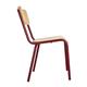 Bolero Cantina Side Chairs with Wooden Seat & Backrest Wine Red (4 Pack)