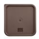 Hygiplas Square Food Storage Container Lid Brown Large