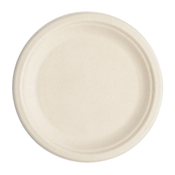Vegware Compostable Nourish Moulded Fibre Plate Natural 7"/178mm (500 pack)