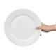 Olympia Whiteware Wide Rimmed Plates 250mm (12 Pack)