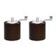 Olympia Dark Wood Salt and Pepper Mill Grinder Set