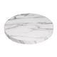 Bolero Pre-drilled Round Table Top Marble Effect 600mm