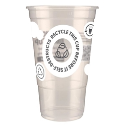 eGreen Printed 2-in-1 Flexy Pint Glass CE Marked (1000 Pack)