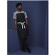 Southside X-Cross Back Bib Apron Denim Black