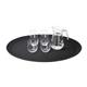 Olympia Kristallon Polypropylene Oval Non-Slip Tray Black 685mm