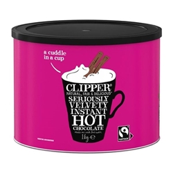 Clipper Fairtrade Seriously Velvety Hot Chocolate 1kg