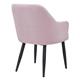 Bolero Lia Velvet Effect Chairs Dusty Pink (2 Pack)