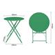 Bolero Perth Forest Green Pavement Style Round Table 600mm