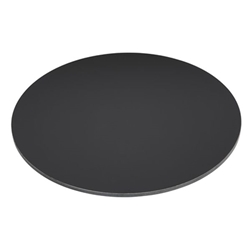 Bolero Matte Black Round Outdoor Table Top 600mm
