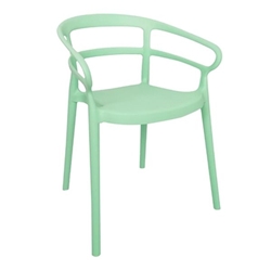 Bolero Mateo Café Chairs Mint Green (2 pack)