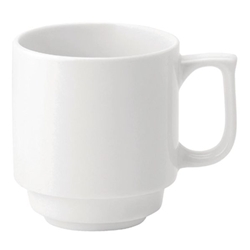 Utopia Pure White Stacking Mugs 280ml (36 Pack)