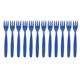 Olympia Kristallon Polypropylene Forks Blue (12 Pack)