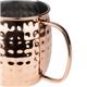 Olympia Barware Hammered Stainless Steel Copper Coated Mugs 440ml