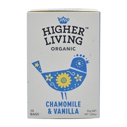 Higher Living Chamomile & Vanilla Organic Teabags (60 Pack)