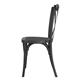 Bolero Manhattan Cross-Back Resin Chairs Black (4 Pack)