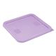 Hygiplas Square Food Storage Container Lid Purple Medium