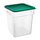 Hygiplas Square Food Storage Container Lid Green Large