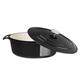 Vogue Black Oval Casserole Dish 5Ltr