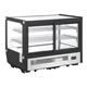 Polar G-Series Countertop Display Fridge Black Square Glass 160Ltr
