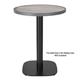 Bolero Fibre Glass Round Table Top Wood Effect 580mm