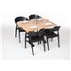 Bolero Pre-drilled Rectangular Tabletop Beech Effect