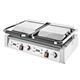 Buffalo Double Contact Grill Ribbed Plates