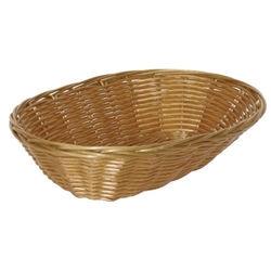 Olympia Poly Wicker Oval Food Basket (6 pack)