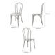 Bolero Soho Bentwood Style Resin Chairs Limewash (4 Pack)