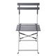 Bolero Perth Black Pavement Style Steel Folding Chairs (2 Pack)