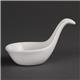 Olympia Whiteware Miniature Spoon Shape Dipping Bowls 57x 57mm (12 Pack)