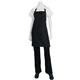 Chef Works Two Patch Pocket Bib Apron Black