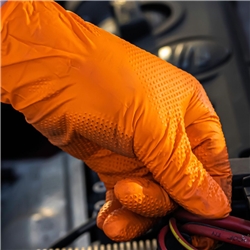 Orange Diamond Grip Nitrile 8.6g - MEDIUM