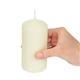 Bolsius Tall Pillar Candles Ivory 120mm (12 pack)