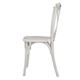 Bolero Manhattan Cross-Back Resin Chairs Limewash (4 Pack)