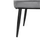 Bolero Lia Velvet Effect Chairs Grey (2 Pack)
