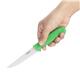 Hygiplas Serrated Vegetable Knife Green 10.5cm