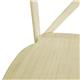 Bolero Manhattan Cross-Back Resin Chairs Natural (4 Pack)