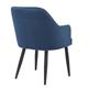Bolero Lia Velvet Effect Chairs Dark Navy (2 Pack)